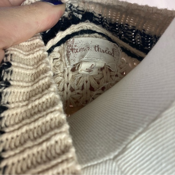 Hem & Thread open front striped cardigan - Picture 4 of 8